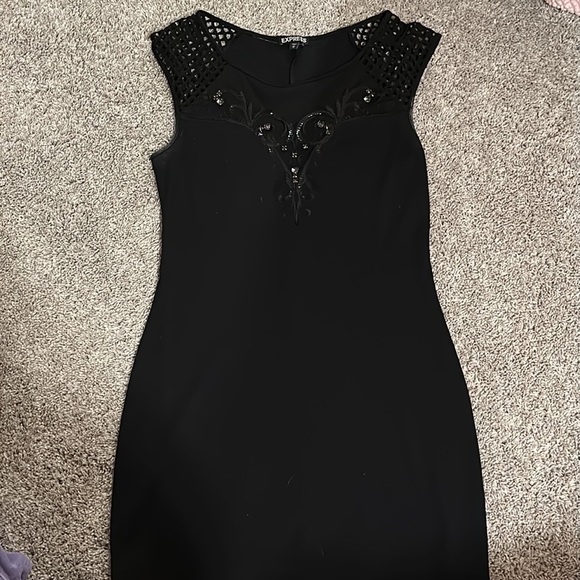 Express Black Mini Dress - Picture 2 of 4